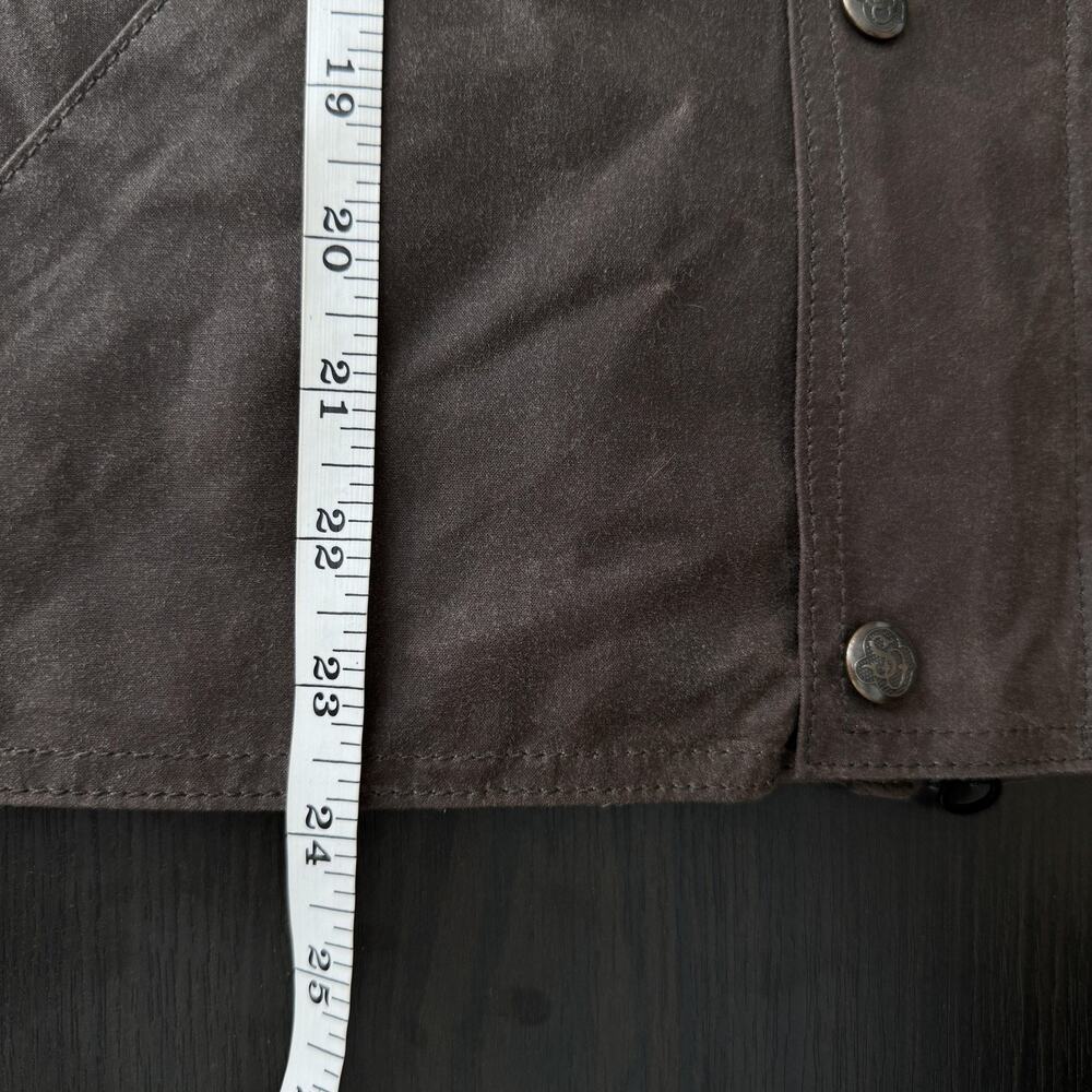 Schaefer Outfitter Rangewax Summit Jacket Mens Medium Brown Waxed Cotton Western - Picture 13 of 14